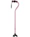 Offset Quad Cane Color: Pink