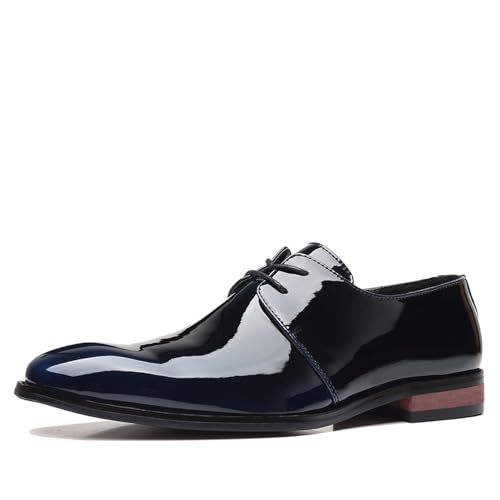 Men's Dress Shoes Casual Business Oxford Derby Leather Shoes PU Fashion Dress Sneakers Business Casual Derby Shoe