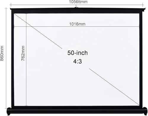 Pantalla de proyección portátil plegable para cine en casa miniatura 2