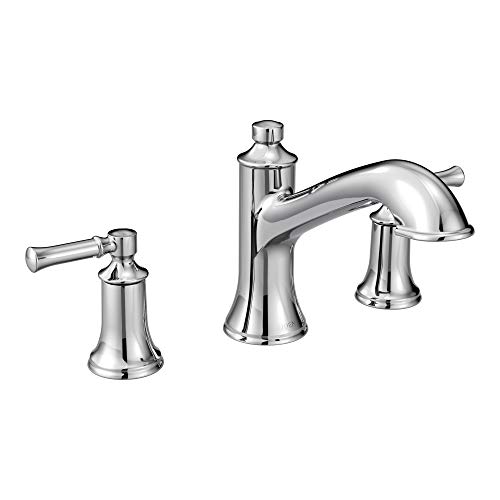 Moen T683 Dartmoor Two-Handle High Arc Roman Tub Faucet, 1, Chrome #TOP26