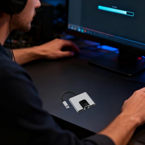 Adaptador Ethernet a USB C para solucionar cortes de red y audio en PC 3