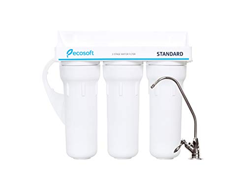 Ecosoft Standard PRO Filtro de Ósmosis Inversa, Sin Bomba, Solución Compacta de Purificación de Agua