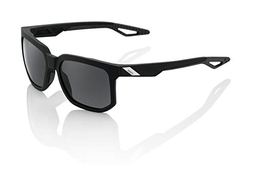 Get Cheap Price 100% Centric Angular Frame Sunglasses - Durable, Lightweight Active Performance Eyewear w/Rubber Temple & Nose Grip (Soft TACT Black - Grey PEAKPOLAR Lens)