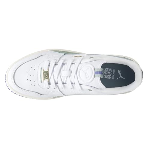 PUMA Womens Carina Street Lux Lace Up Sneakers Shoes Casual - White - Size 7.5 M4