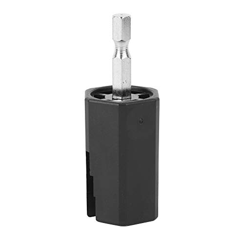 Gitarrensaitenwickler, 2 in 1 Schwarz Saitenkurbel Peg Winder Gitarrensaitenkurbel Bridge Pin Peg Puller Schraubendreher Bohrer