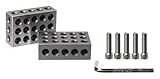 Colton Industrial Tools 10078 | Ultra Precision 1-2-3 Block Set, Set of 2, 23 holes, Socket Cap bolts and hex key included
