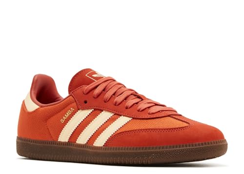 adidas Samba OG Men's Sneakers, Collegiate Orange/Pantone/Preloved Red, Size 122