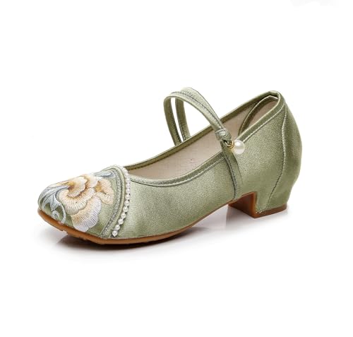 Chaussures Mary Jane brodé femmes pour style Hanfu traditionnel