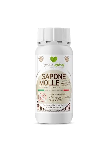 SYMBIOETHICAL BY SYMBIAGRO - SAPONE MOLLE, Potenziatore Naturale della Difesa delle Piante, Corroborante ad Elevata Concentrazione, per Agricoltura Biologica, Made in Italy, 250 ml