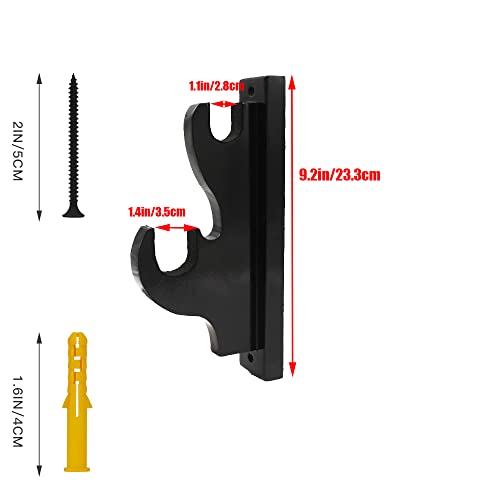 Shankala Sword Wall Mount,1-Pair Upscale Hook Sword Stand,Sword Hook,Solid Wood Two-Layer Wall Mounted Samurai Sword Hanger Display Holder,For Katana Wakizashi Tanto Sword Weapon Rack #TOP2