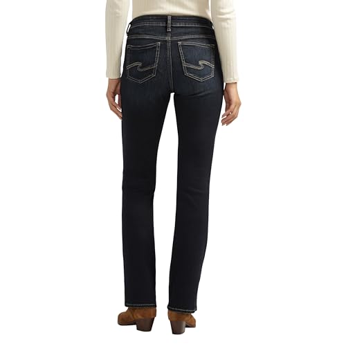 Image of Silver Jeans Co. Women's Elyse Mid Rise Comfort Fit Slim Bootcut Jeans
