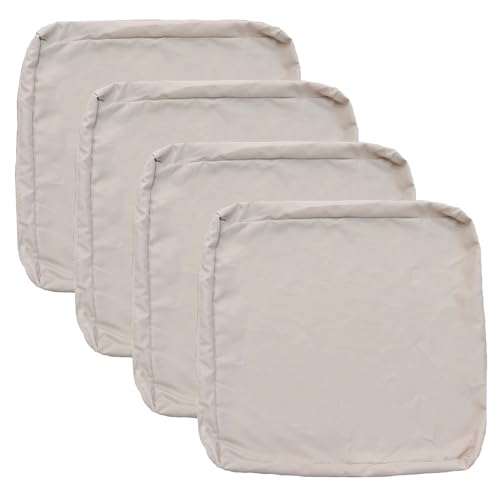 FLYMEI Patio Cushion Covers 24x22x4, Apricot, 4Packs
