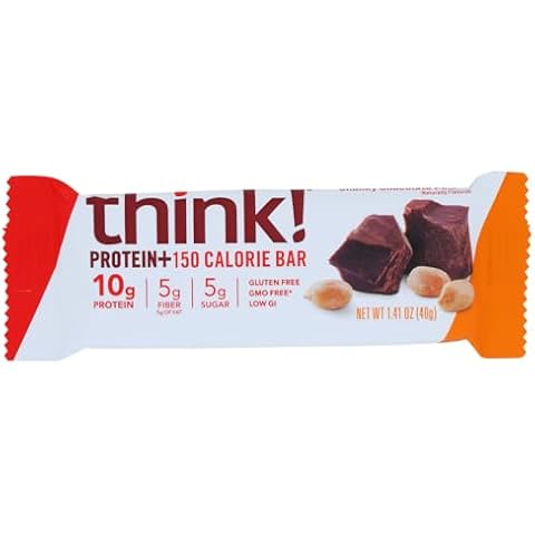Think Products thinkThin Lean Protein & Fiber Bars Chunky Chocolate Peanut -- 10 Bars Cover