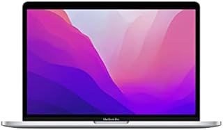 Apple Laptop MacBook Pro 2022: Czip M2, Wyświetlacz Retina 13 cali, 8GB Pamięci RAM, 512 GB Pamięci Masowej SSD, Touch Bar, Podświetlana Klawiatura, Kamera FaceTime HD. Srebrny