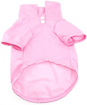 OHANAOhana Spring Wear Collection Polo T Shirts In Beautiful And Bright Solid Colours For Cats And Dogs Pink Small Size, Pcs0012/05