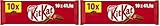 KitKat - Barre Chocolat au Lait - 10 barres de 41,5g (Lot de 2)