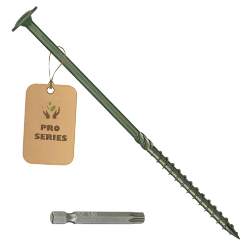 5/16 x 11 Heavy-Duty Wood Screws, Rust-Resistant, 20 pcs