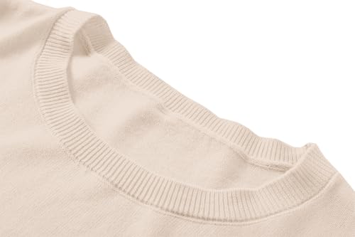 Image of DAIMIDY Womens Cotton Modal Short Sleeve Sweaters Summer Knit Tops | Breathable,Soft,Smooth Feel and Excellent Drape.Fit in Summer,Spring and Fall.
