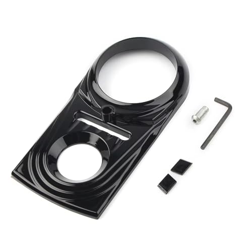 Couvercle d'insertion pour tableau de bord Softail FLSTF, insert de compteur finition miroir - 4