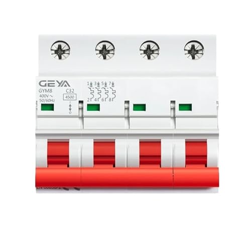 Disjoncteur miniature Rail Din GYM8 4 pôles commutateur MCB 400V