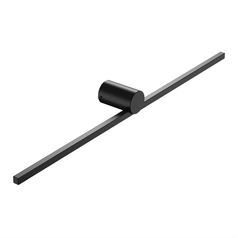 Lámpara de pared elegante de tira larga con estructura de metal negro