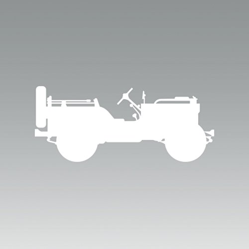 CGF Designs (2X) WWII US Army Willys - Sticker - Decal - Die Cut - Self Adhesive