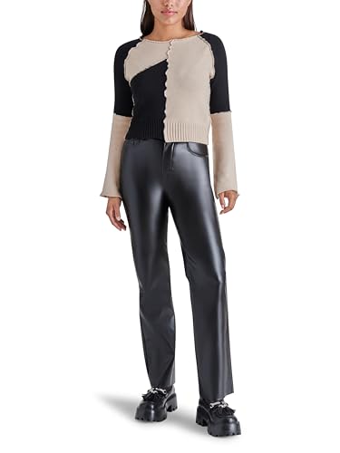 Steve Madden Apparel Women's Rylee Sweater, Safari/Black
