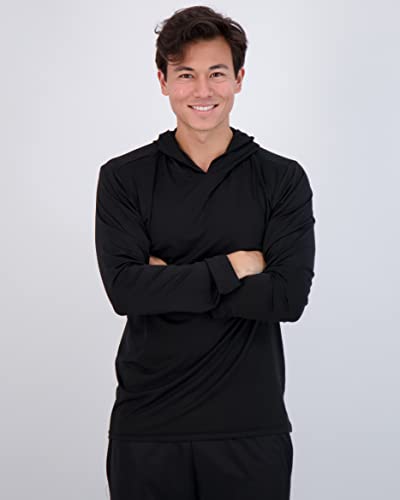 3 Pack: Men’s Quick Dry Fit Moisture Wicking Long Sleeve Active Athletic Hoodie Performance Hooded T Shirt Workout Running Fitness Gym Sports Casual Sweatshirt Upf 50 Outdoor Hiking-Set 3, Xxx-Large #TOP1