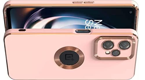 Image of Apurb Store For Oneplus Nord Ce 2 Lite 5G Case Cute With Logo Window For Women Girls Luxury Bling Plating Shockproof Soft Tpu Back Bumper Camera Lens Protection For Oneplus Nord Ce 2 Lite 5G (Pink)