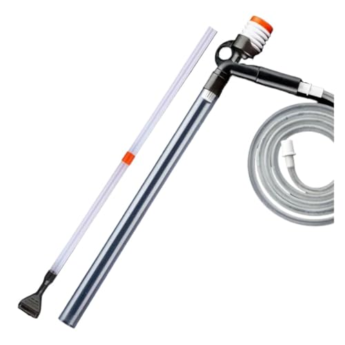 調節可能な水流砂クリーナー プレス式サイフォンポンプ 水槽用砂利クリーナー ガラススクレーパー付き 水槽用水替えキット