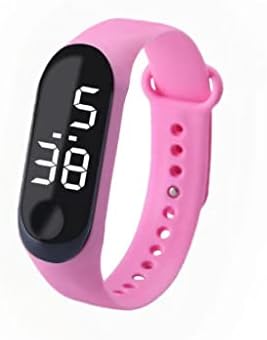 Women's Wrist Watches—Multifunctional Electronic Watch for Kids-Minimalist Design with LED Time Display,Alarm Clock,Touchscreen. Outdoor Waterproof Electronic Bracelet Digital Watch Student (Pink)
