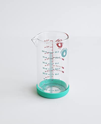 Pebbly, Precision Glass Measuring Cup, 200ml, with Non-Slip Silicone Base and Pouring spout - Image 2