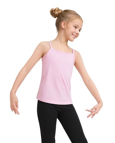 Image of Auranso Girls Undershirts Toddler Camisole Adjustable Straps Cami Tank Tops