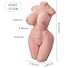 Love Companion Lifelike, Flexible Joints, Lifelike Realistic Female Torso Mannequin, Adult Full Body Novelty Doll, Soft Skin-Like Material, with Discreet Packaging