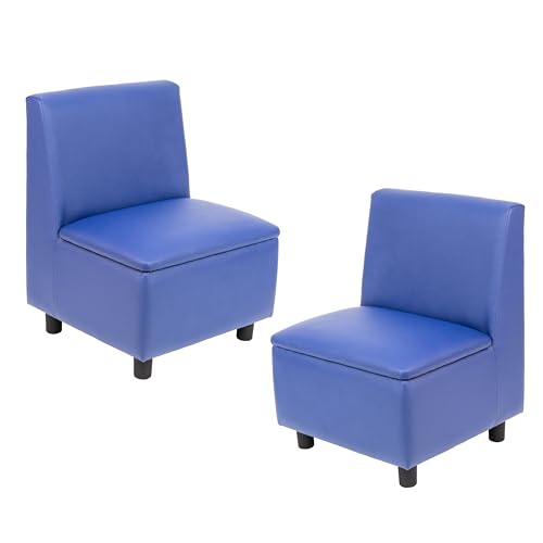 Image of FDP Kid Comfort Collective Modular Armless Chairs, 2-Pack - Blue