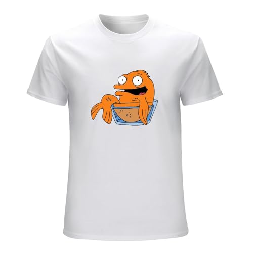 Tycho CPED FEDNS Men's American Dad Klaus Crew Neck Unisex Short Sleeve T-Shirt White XL