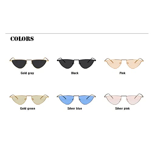 Cat Eye Sunglasses Women Metal Triangle Sun glasses Lady Shades UV400 Eyewear4