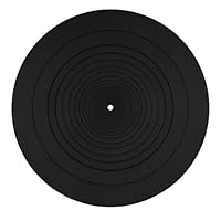 30cm Plattenteller Matte, Silikon Slipmat Plattenspieler Antistatisch Plattenspieler Pad für Alle LP Vinyl Schallplattenspieler Heim Vinyl Schallplattenmatten Ersatzzubehör