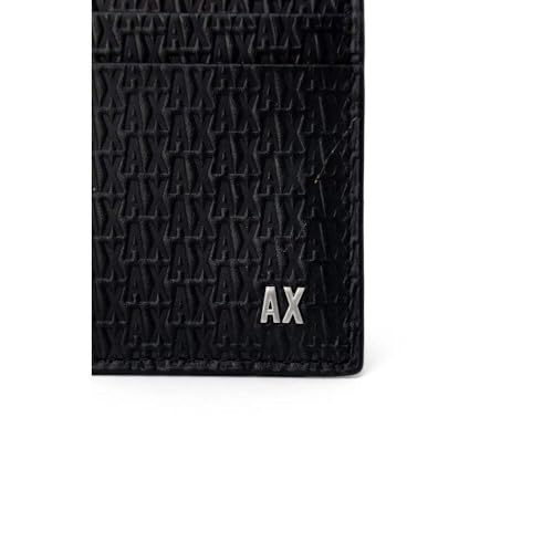 Armani Exchange Men's Debossed Card Case Nero-Black, One Size, Small2
