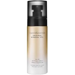 bareMinerals Original Mineral Veil Matte Setting Spray, 3.4 Fl Oz | Ultra-Fine Makeup Mist, Extends Wear for 24HR, Sweat, Transfer & Waterproof, Reduces Shine & Controls Oil, Alcohol-Free