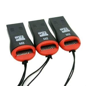 BIG BOOM® 3 x USB 2.0 Micro SD Card Adapter Reader Writer SDHC MMC Micro Sd 2528c V7U6