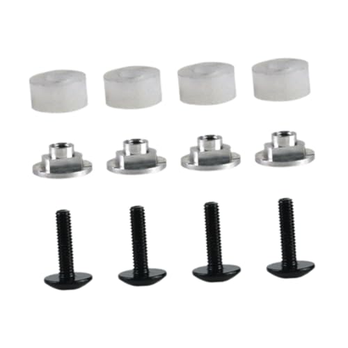 Menolana Hockey Visor Hardware Kit,Repair Kit Safe Easy to Install Helmet Visor Screws, Sturdy Visor Spacers Hockey Helmet Accessories