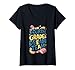 Womens Retro Fourth Grade Dream Team Back to School Teacher Student V-Neck T-Shirt
