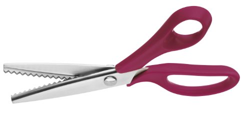 Ciseaux cranteurs couture Clauss magenta pour vos loisirs créatifs