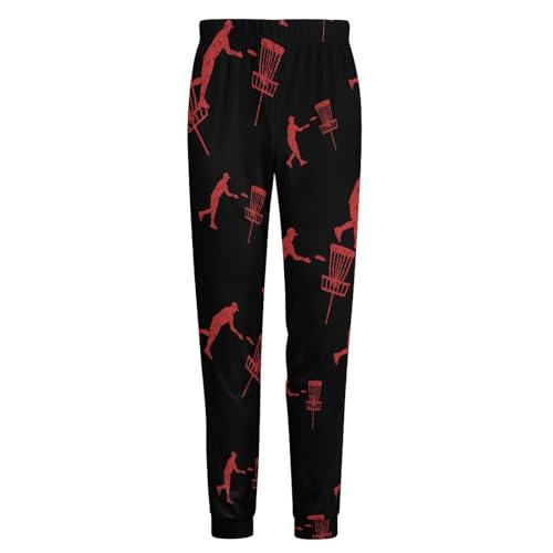 Disc Golf Icon Basket Pajamas for Men Lightweight Pjs Sleepwear Soft Sleep Lounge Pant with Elastic Waistband4