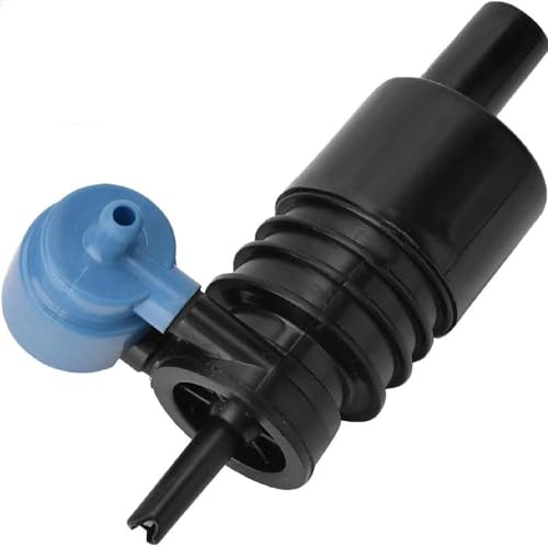 IUSOT 1K6955651 Waschwasserpumpe für VW Golf 4, Golf 5, Golf 6, Golf 7, Pol 1997-2006，12V Wischwasser Auto Pumpe mit Zwei Ausgängen, Scheibenwaschpumpe Scheibenwaschanlage