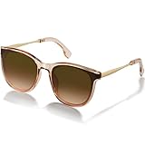kunchu Sonnenbrille-Damen-Groß-Brillert-Frauen-Retro-Square -Trendy-...