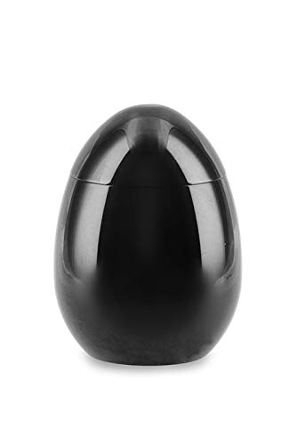 Micro-urne funéraire noir en laiton brossé et finition luxe