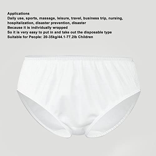5 Peças de Roupas íntimas Descartáveis ​​infantis, Algodão Puro Macio, Respirável, Sem Lavagem, Calc