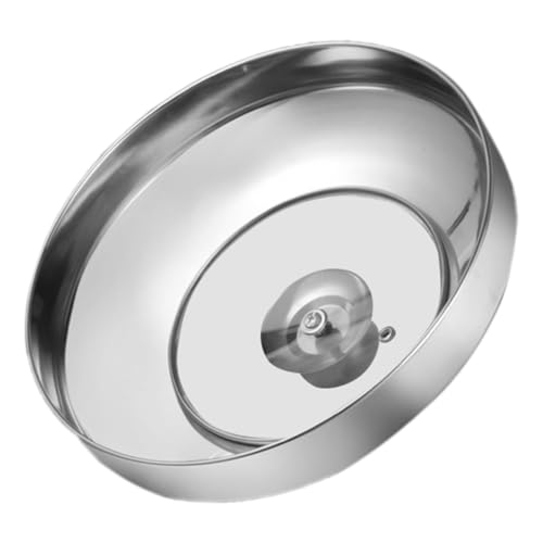 TEHAUX ステンレス製耐熱鍋蓋 対応 多用途蒸し器用カバー 高耐久透明ガラス製 見える調理鍋蓋 キッチン用汎用鍋カバー